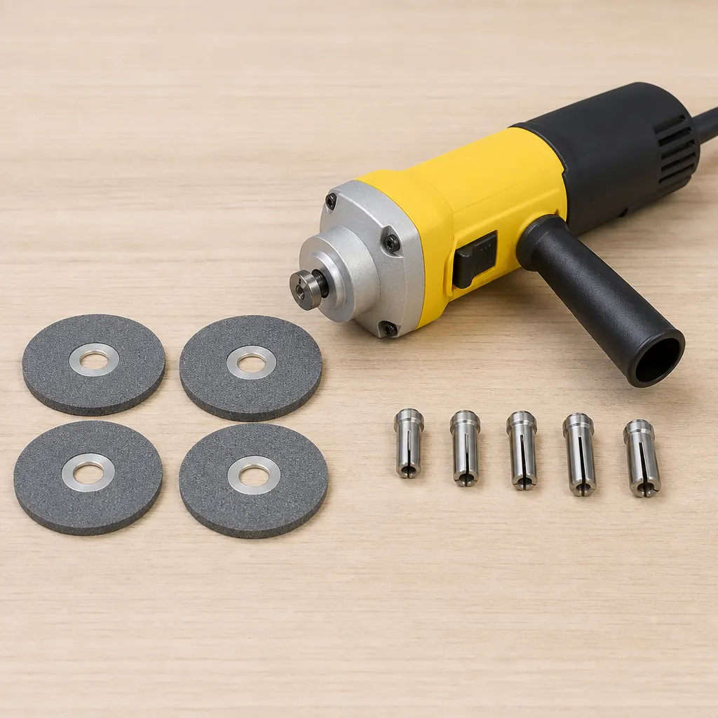 TIG Tungsten Electrode Grinder and included accessories