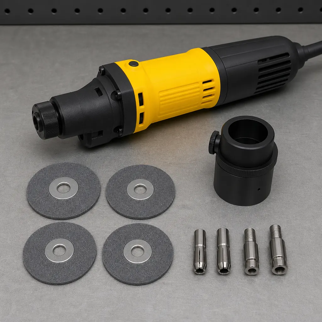 TIG Tungsten Electrode Grinder and included accessories